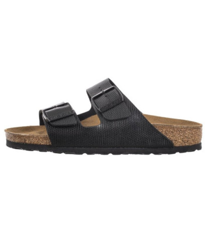 Birkenstock Arizona BS Shiny Lizard Black 1027835 (BK269-a) Women's Shoes/Flip Flops