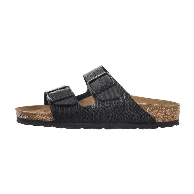 Birkenstock Arizona BS Shiny Lizard Black 1027835 (BK269-a) Women's Shoes/Flip Flops