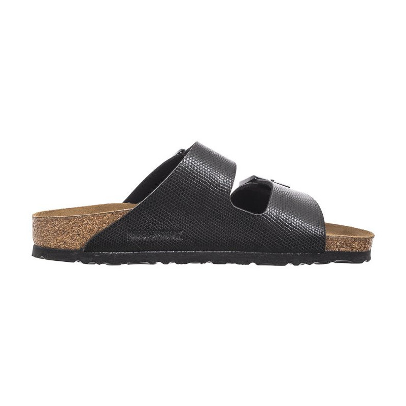 Birkenstock Arizona BS Shiny Lizard Black 1027835 (BK269-a) Women's Shoes/Flip Flops