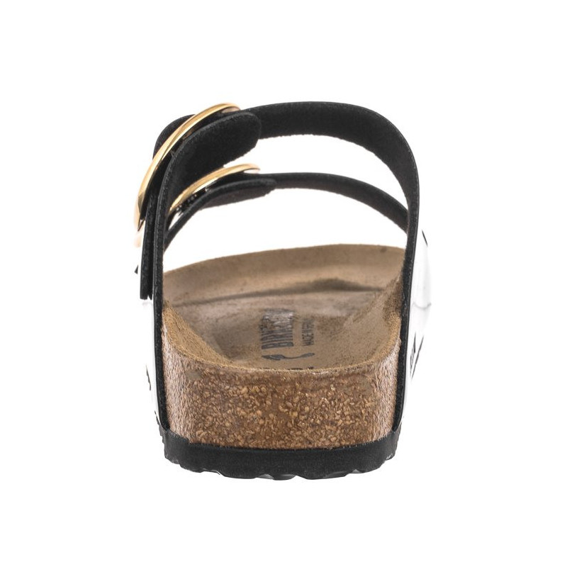 Birkenstock Arizona Big Buckle Patent Black/Gold 1027918 (BK270-b) Women's Shoes/Flip Flops