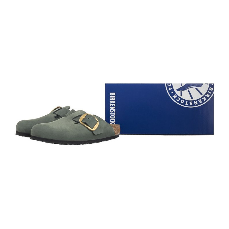 Birkenstock Boston Big Buckle Thyme 1028033 (BK267-b) Women's Shoes/Flip Flops