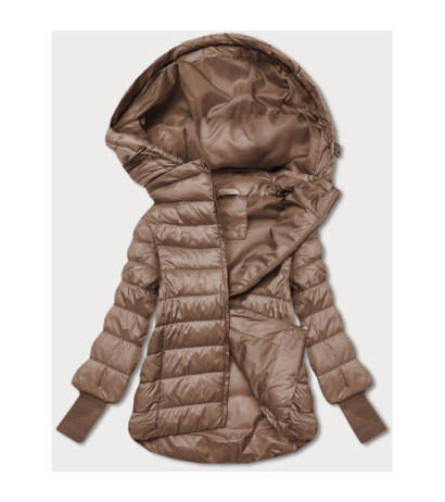 LONG JACKET WITH HOOD BLACK (PM7231) striukė