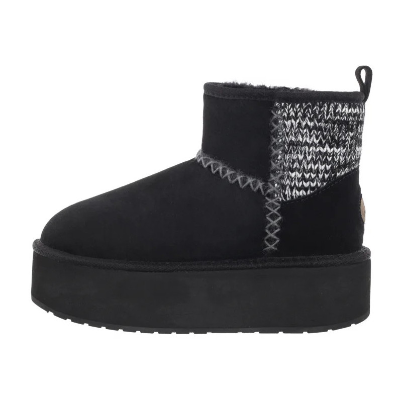 EMU Australia Stinger Knit Flatform Black W13143 (EM515-b) shoes