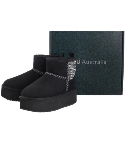 EMU Australia Stinger Knit Flatform Black W13143 (EM515-b) shoes