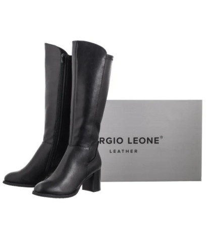 Sergio Leone Czarne KZ 224-S (SL554-a) shoes