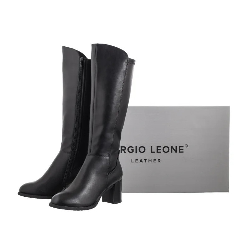 Sergio Leone Czarne KZ 224-S (SL554-a) shoes