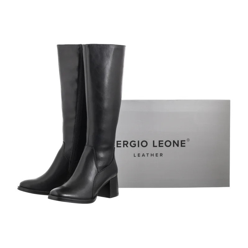 Sergio Leone Czarne KZ 231-S (SL553-b) shoes