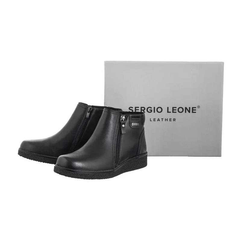 Sergio Leone Czarne BT 348-S (SL557-a) shoes