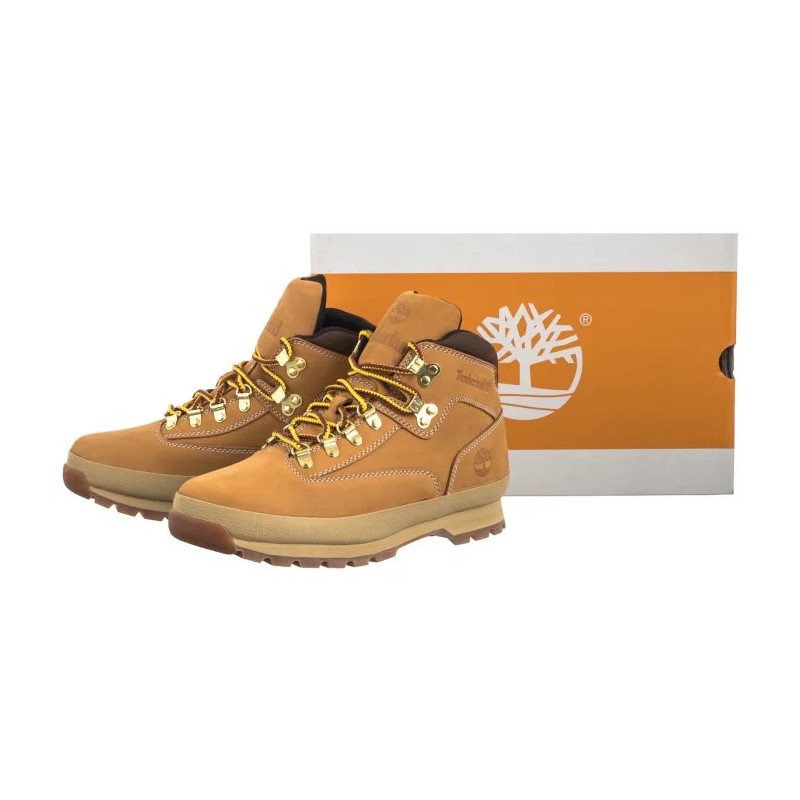 Timberland Euro Hiker Mid Lace Boot Wheat Nubuck 0A2P27 754 (TI136-a) boots