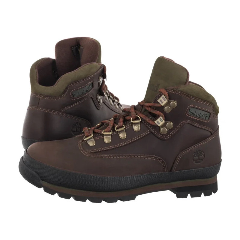 Timberland Euro Hiker Mid Hiker Md Brown Full Grain 095100 214 (TI137-a) boots