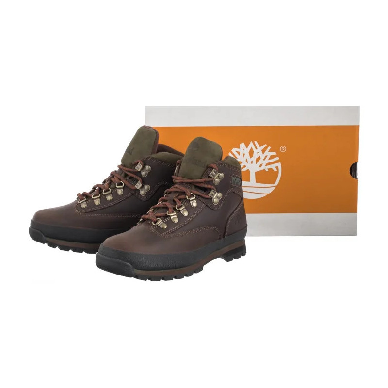 Timberland Euro Hiker Mid Hiker Md Brown Full Grain 095100 214 (TI137-a) boots