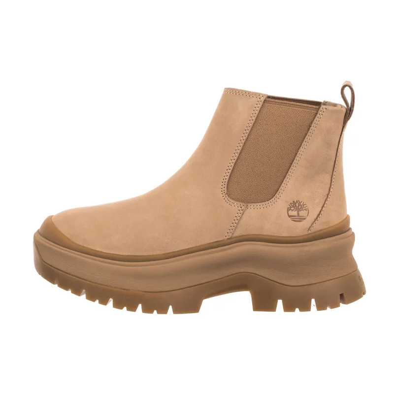 Timberland Roxie Lane Mid Chelsea Boot Light Beige Nubuck 0A28XM EN7 (TI135-a) shoes