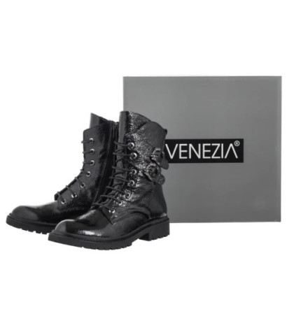 Venezia Czarne Lakierowane L031CRBLOBB034 (VE812-a) shoes