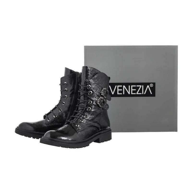 Venezia Czarne Lakierowane L031CRBLOBB034 (VE812-a) shoes