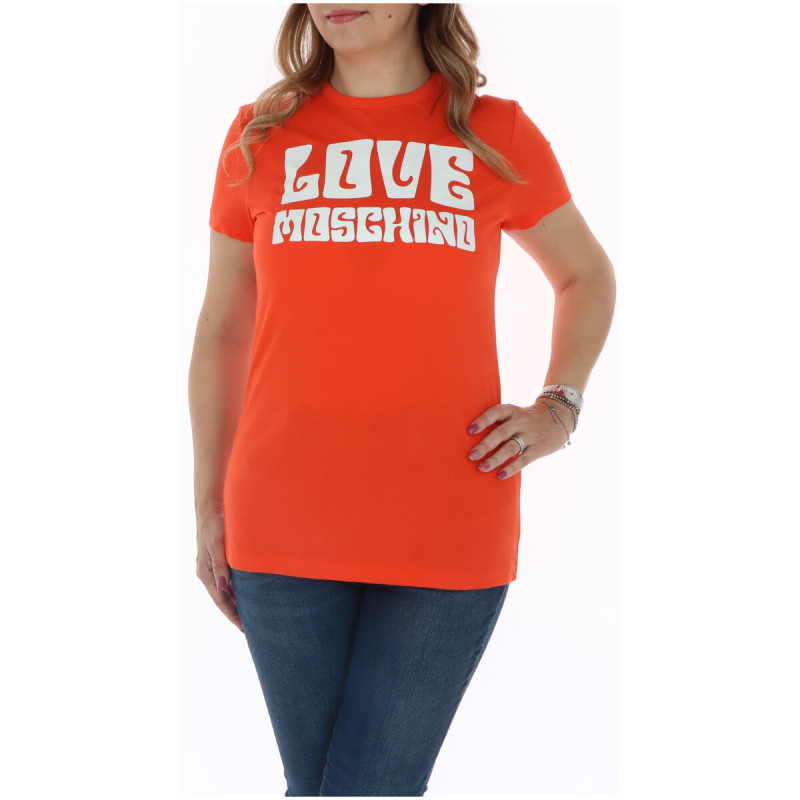 Love Moschino T-shirts W4F732FM3876 Orange