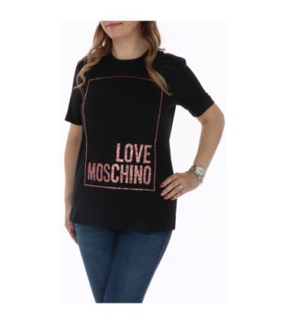 Love Moschino T-shirts W4H0605M3876 Black