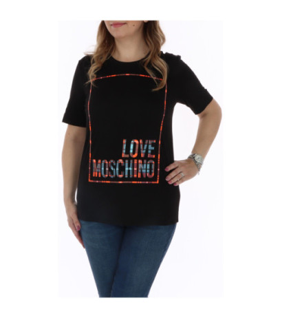 Love Moschino T-shirts W4F153ZM3876 Black