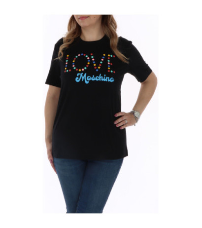 Love Moschino T-shirts W4H0625M3876 Black