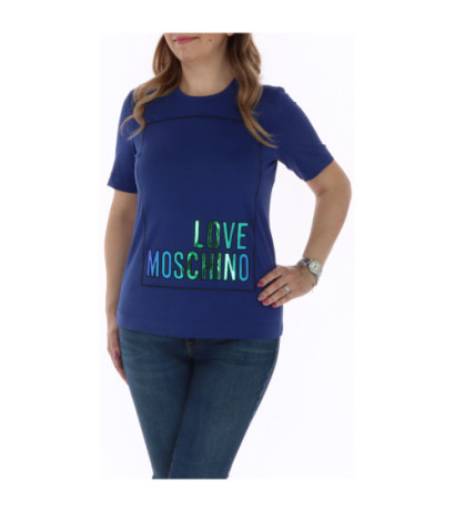 Love Moschino T-shirts W4F153IM3876 Blue