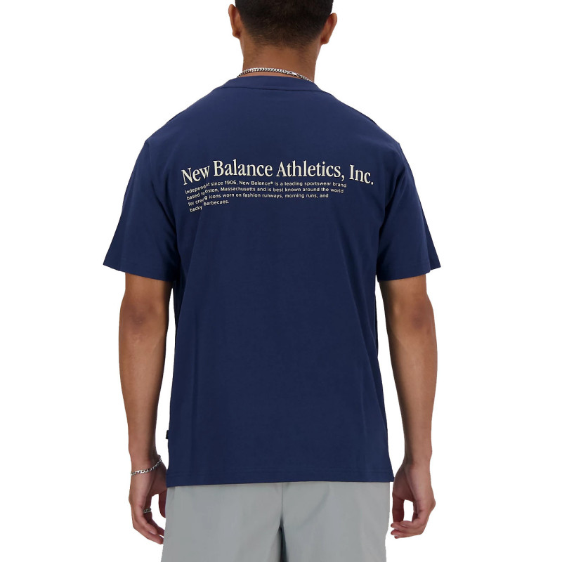 New Balance T-shirts MT41588 Blue