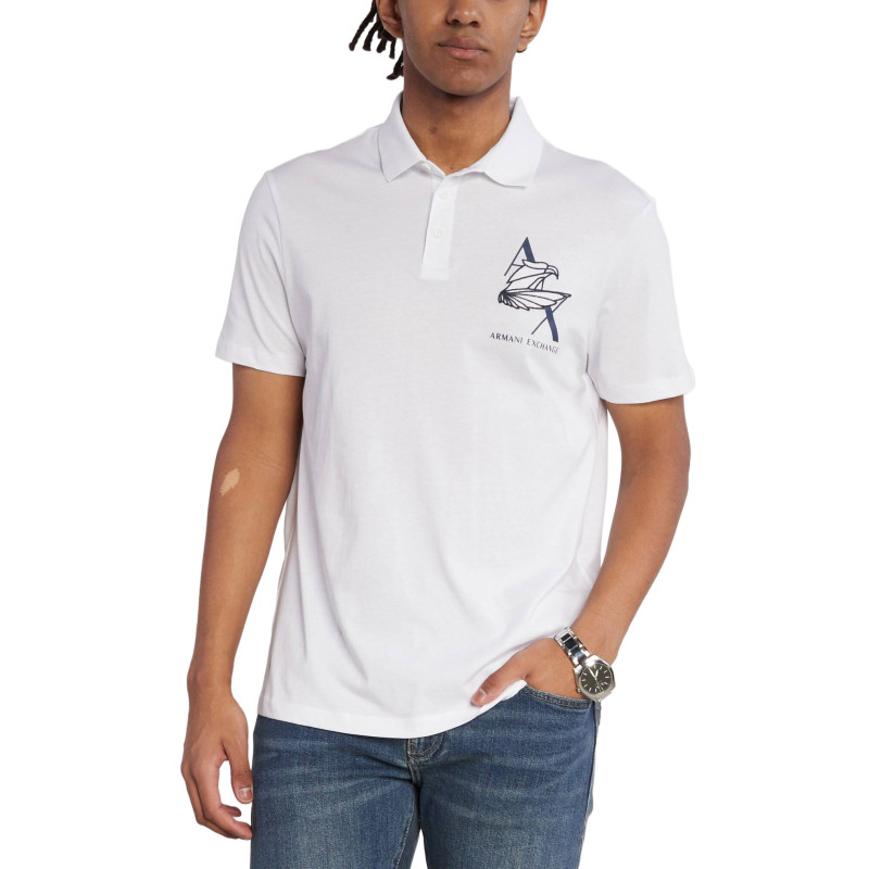 Armani Exchange Polo T-shirts 6RZFAL ZJ9TZ White