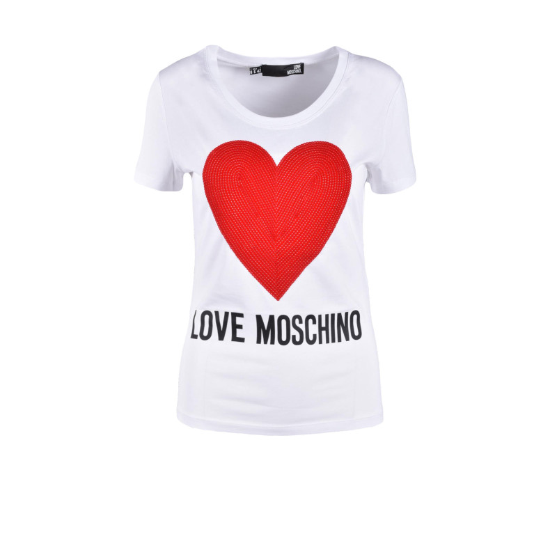 Love Moschino T-shirts LOVTSHDAAF1ST0709807 02 White