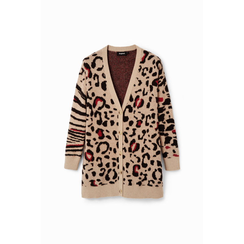 Desigual Cardigan 23WWJF44 Beige