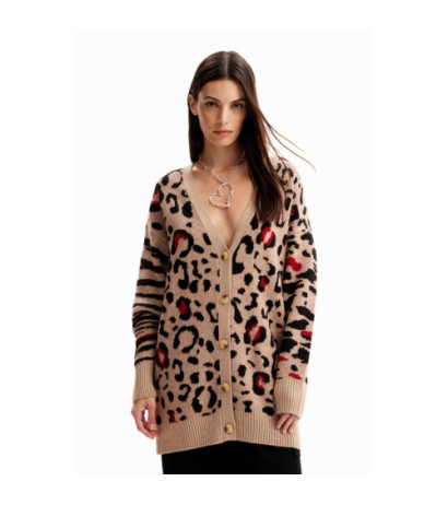 Desigual Cardigan 23WWJF44 Beige