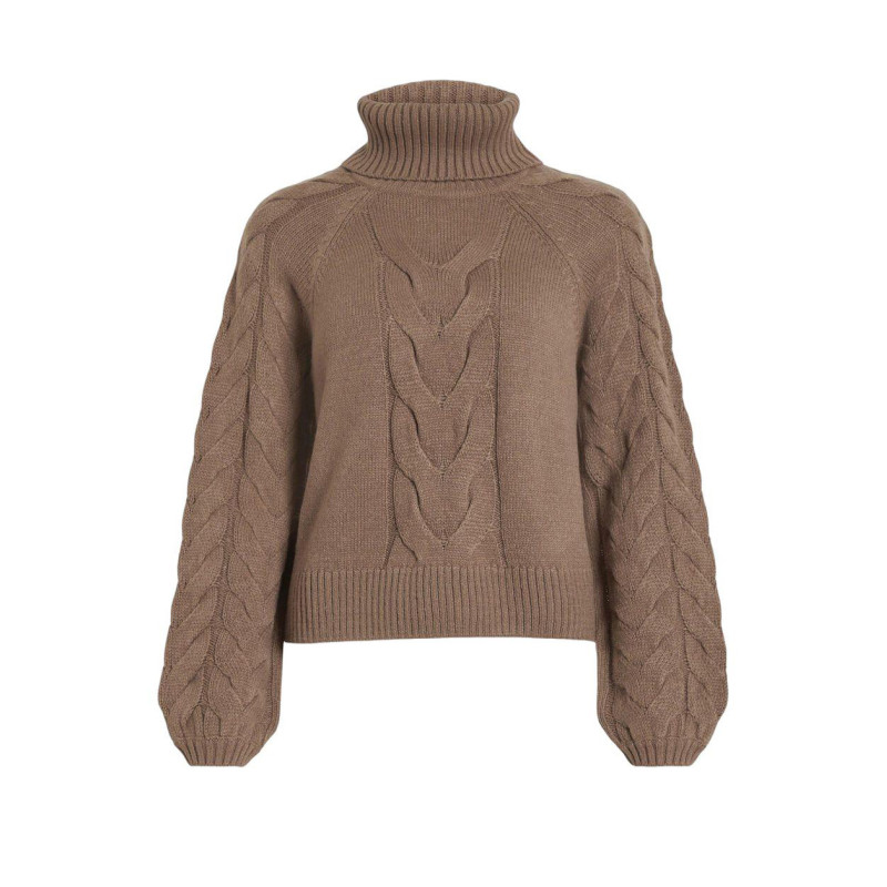 Vila Clothes Knitwear 14087553 Brown