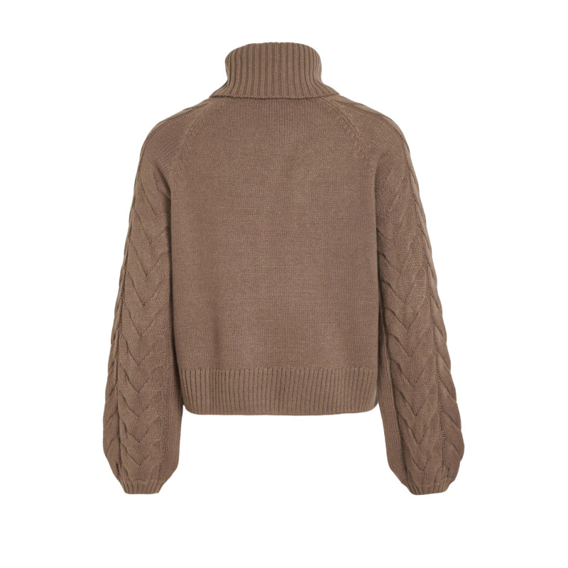 Vila Clothes Knitwear 14087553 Brown