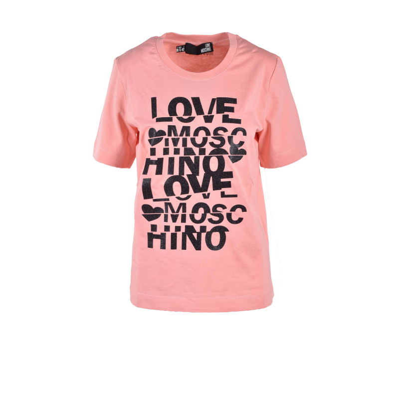 Love Moschino T-shirts LOVTSHDAAF1ST0709840 05 Pink