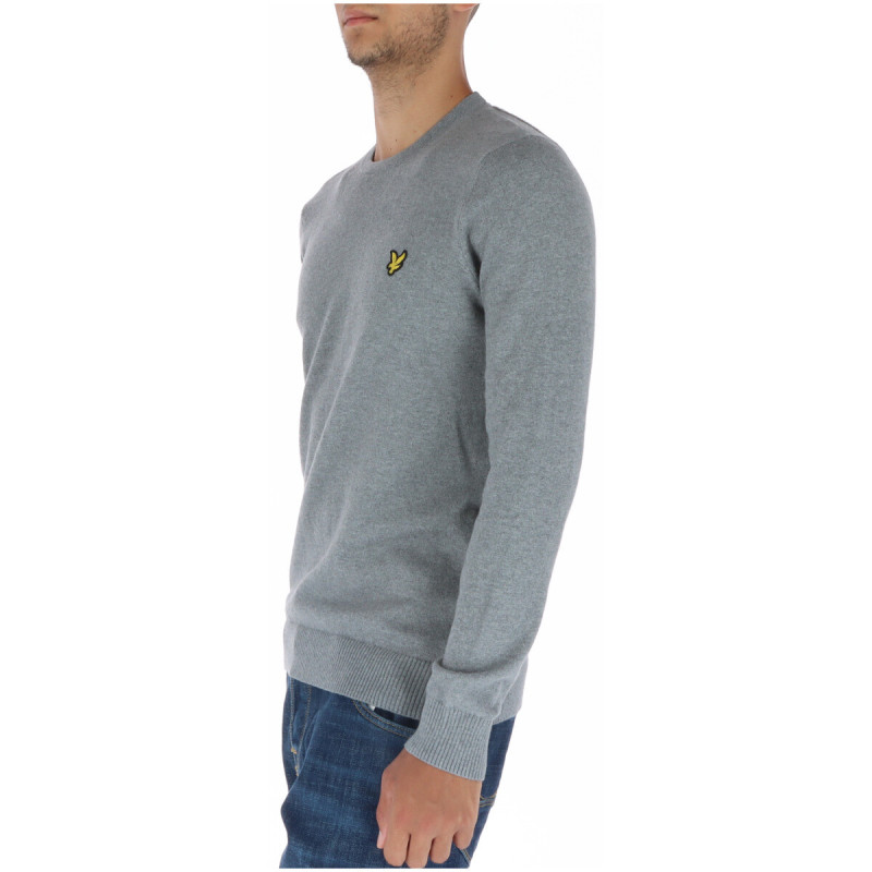 Lyle & Scott Knitwear WH7_22170136_Grigio Grey