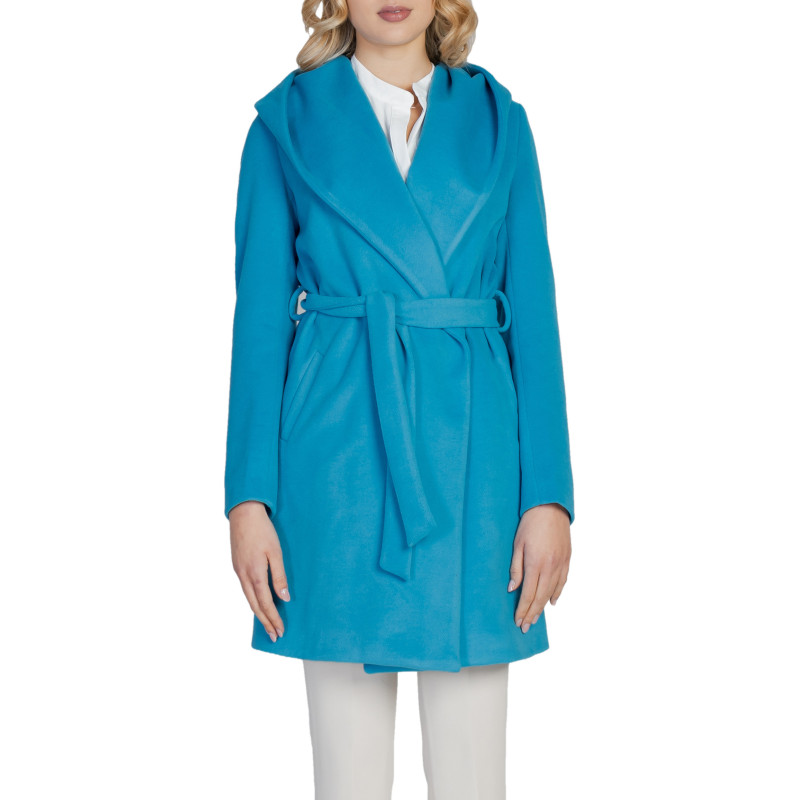 Sol Wears Women Coat MD477 Light Blue