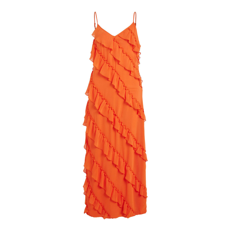 Vila Clothes Dress 14085368 Orange