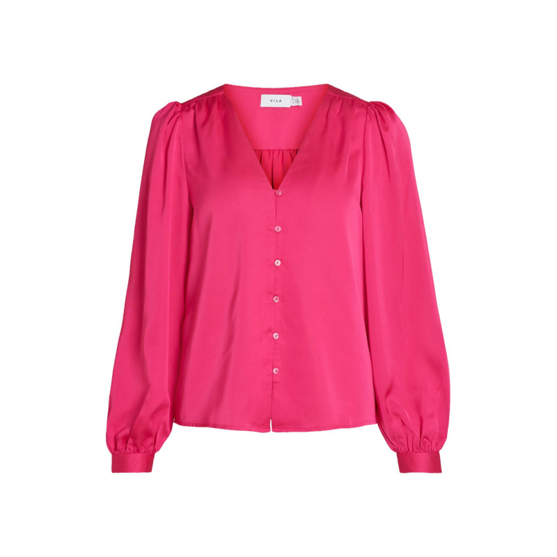 Vila Clothes Blouse 14074530 Fuchsia