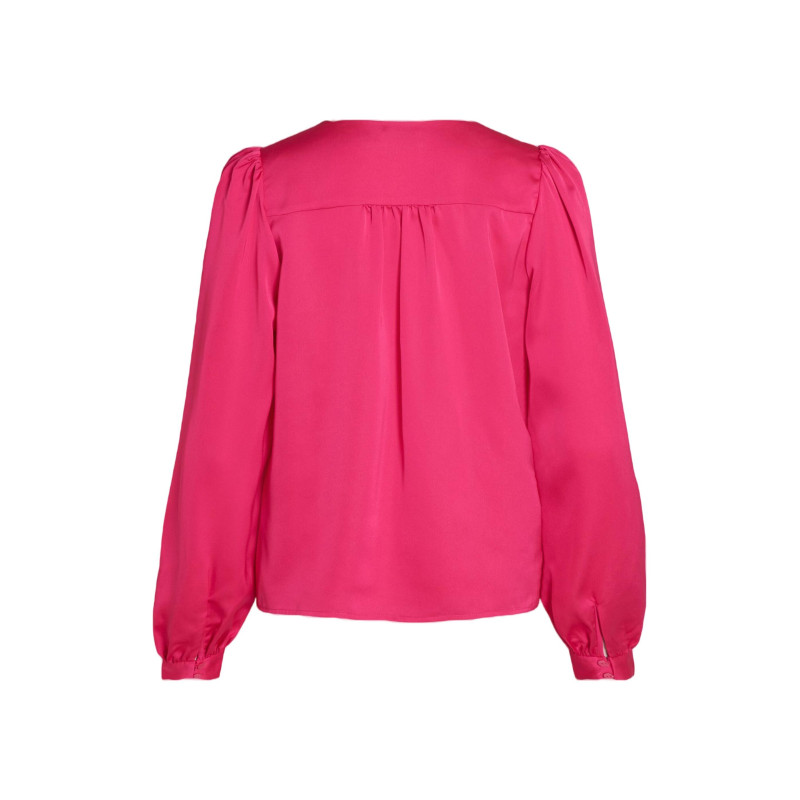 Vila Clothes Blouse 14074530 Fuchsia