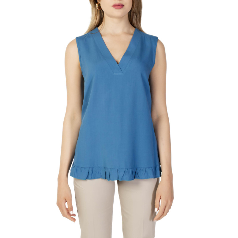 Sandro Ferrone Tank Top S22XBBLIVIDO Blue