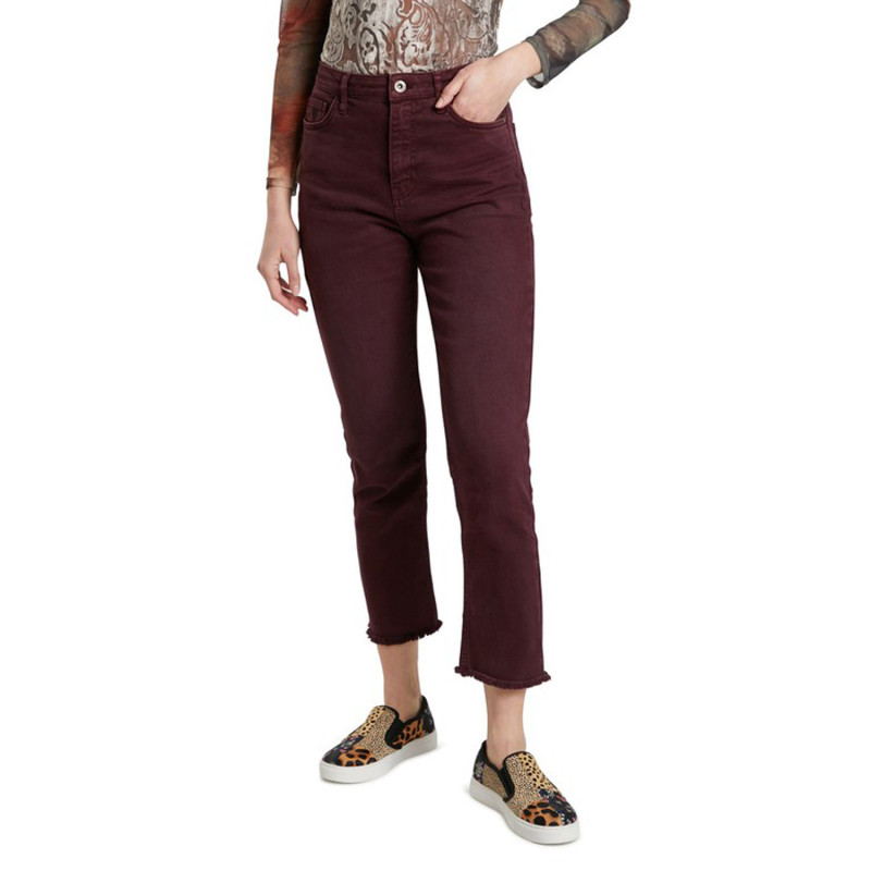 Desigual Trousers 21WWPN02 Bordeaux