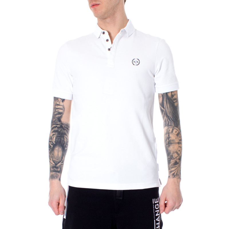 Armani Exchange Polo T-shirts 8NZF91 ZJ81Z White