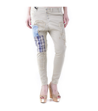 Sexy Woman Trousers WH4-J3165 Beige