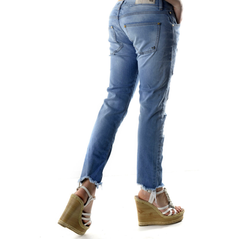 Sexy Woman Jeans WH4-J3178 Light Blue