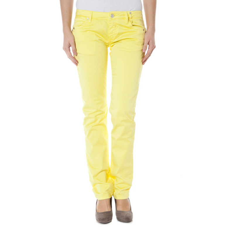 Zuelements trousers Z170305057964U-BASIC-BURLA Yellow