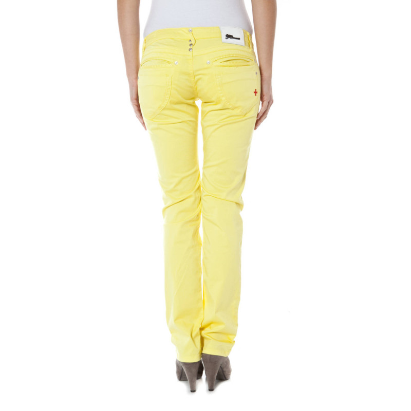 Zuelements trousers Z170305057964U-BASIC-BURLA Yellow