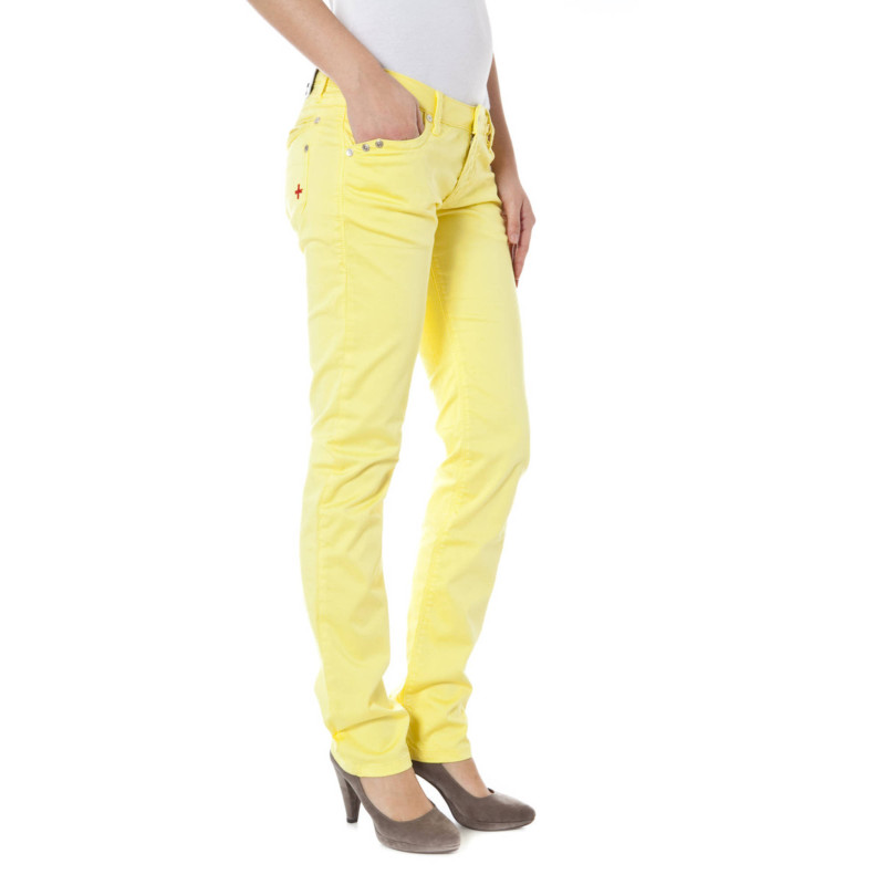 Zuelements trousers Z170305057964U-BASIC-BURLA Yellow