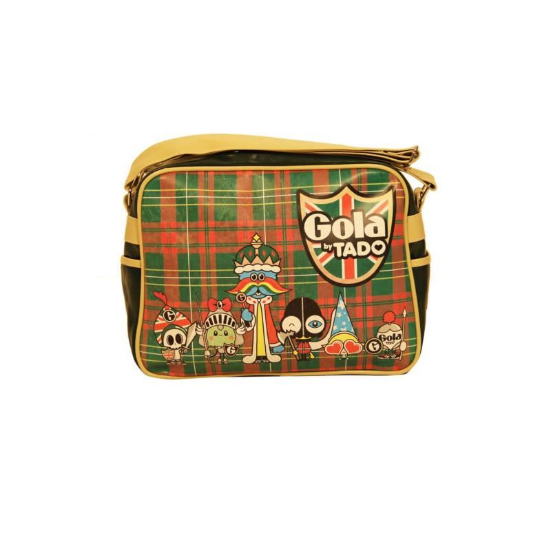 Gola handbag TUB359-REDFORD-TARTAN-TEAM Green
