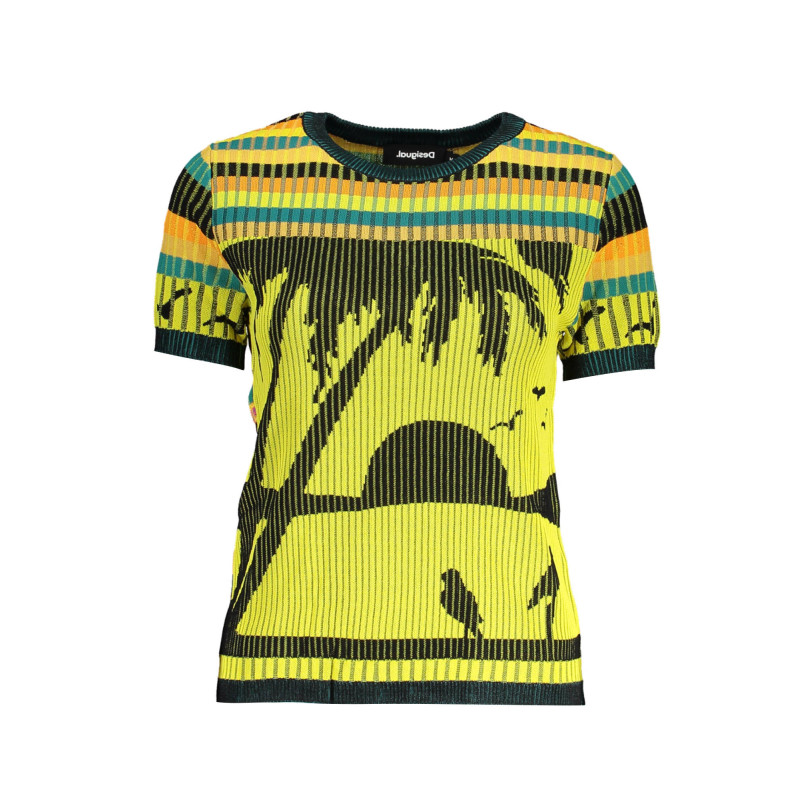 Desigual sweater 23SWTKAE Yellow