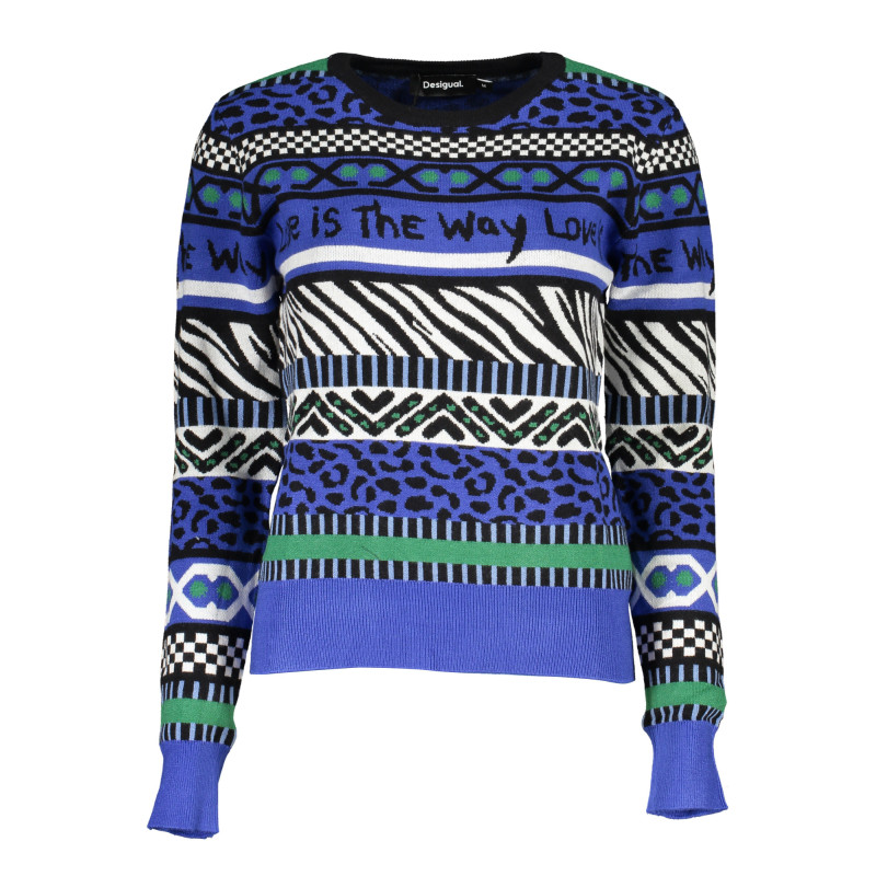 Desigual sweater 23WWJF48 Blue