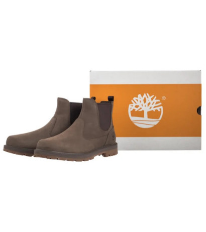 Timberland Britton Road Mid Chelsea Boot Medium Brown Nubuck 0A6A4W EM5 (TI141-a) shoes