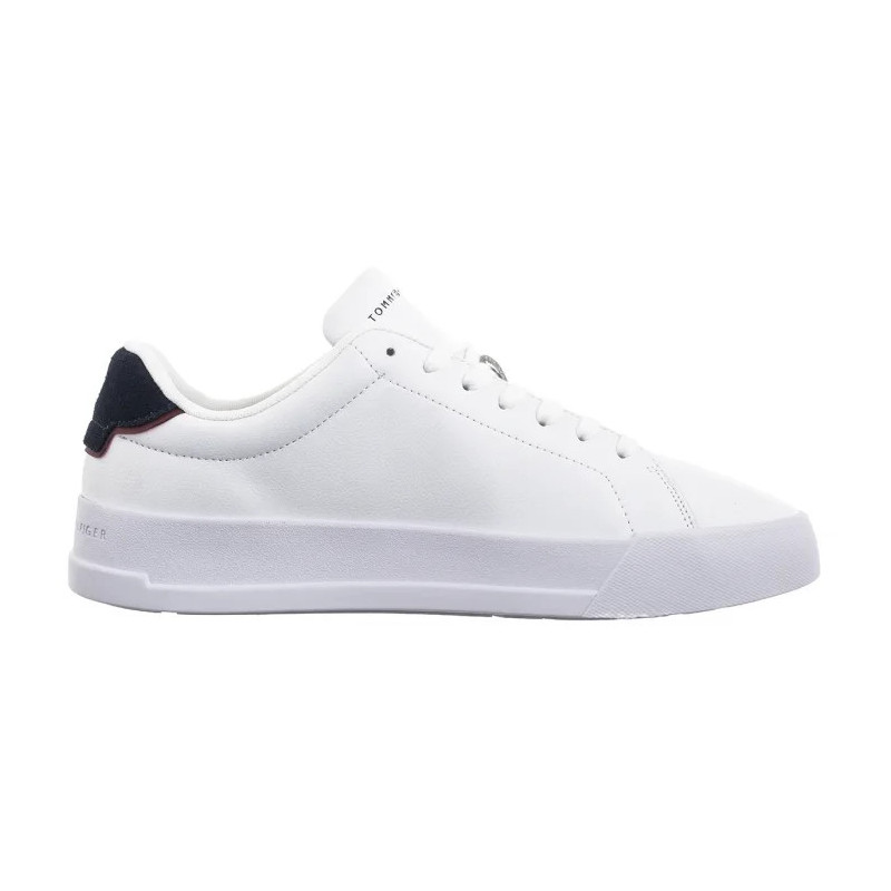 Tommy Hilfiger TH Court Lth Detail Ess White/Desert Sky FM0FM05367 0LD (TH1219-a) sports shoes