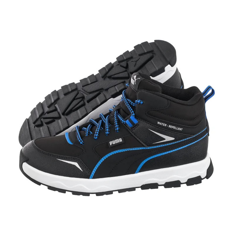 Puma Evolve Trail Jr Puma Black-Hyperlink Blue 397644-01 (PU604-a) sports shoes